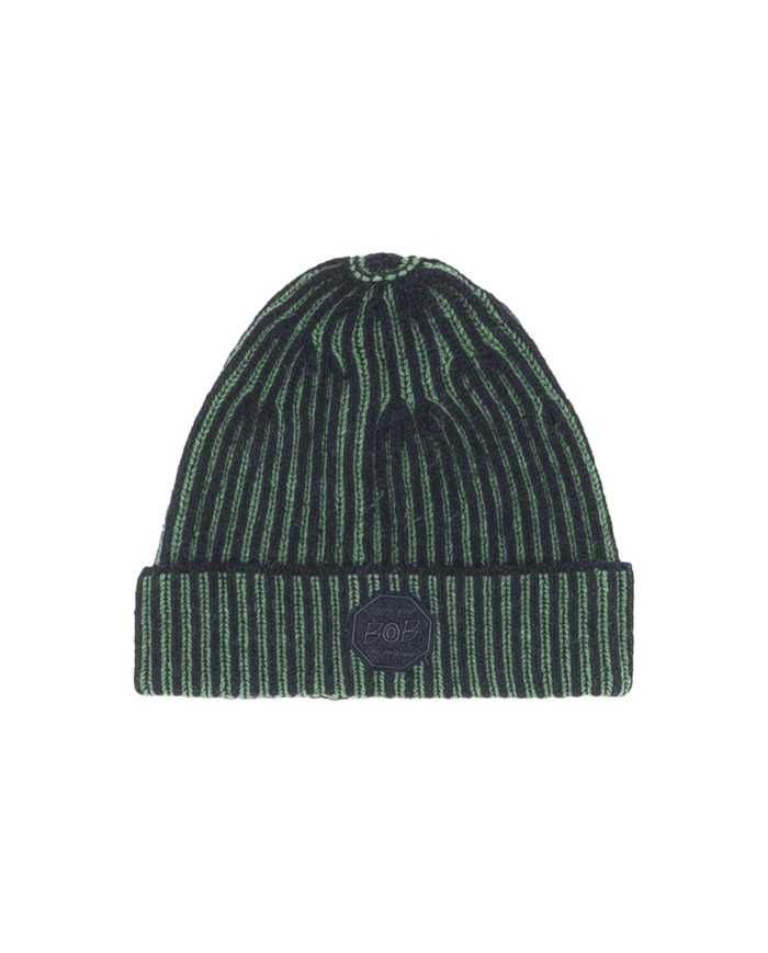 capellino navy/verde da uomo lavorato a COSTINE e LOGO PATCH | BOB capellino navy/verde da uomo lavorato a COSTINE e LOGO PATCH | BOB