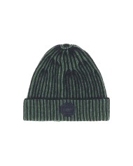 capellino navy/verde da uomo lavorato a COSTINE e LOGO PATCH | BOB