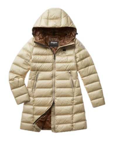 piumino lungo pellicano/bassotto da donna con PATCH SCUDO | BLAUER