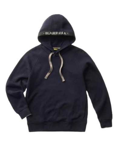 felpa blu da uomo con SCUDO BLAUER su manica sinistra | BLAUER felpa blu da uomo con SCUDO BLAUER su manica sinistra | BLAUER