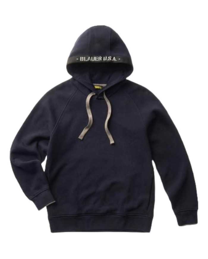 felpa blu da uomo con SCUDO BLAUER su manica sinistra | BLAUER felpa blu da uomo con SCUDO BLAUER su manica sinistra | BLAUER