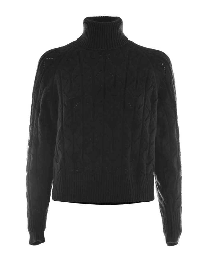 dolcevita raglan nero da uomo con LAVORAZIONE GEOMETRICA | BOB dolcevita raglan nero da uomo con LAVORAZIONE GEOMETRICA | BOB