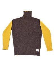 dolcevita moro/giallo da uomo con RETRO IN CONTRASTO | BOB dolcevita moro/giallo da uomo con RETRO IN CONTRASTO | BOB