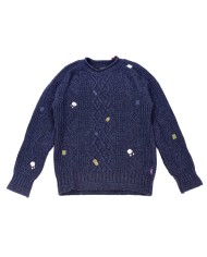 maglia blu da uomo xon LAVORAZIONE INTRECCIATA | BOB maglia blu da uomo xon LAVORAZIONE INTRECCIATA | BOB