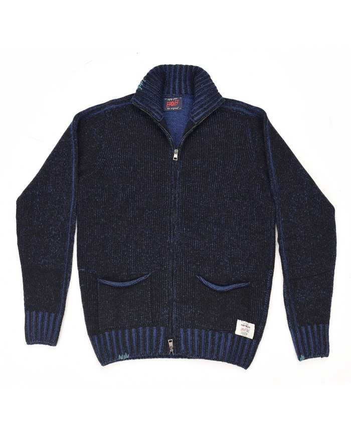 giubbino bomber nero da uomo LAVORATO A MAGLIA | BOB giubbino bomber nero da uomo LAVORATO A MAGLIA | BOB