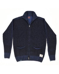 giubbino bomber nero da uomo LAVORATO A MAGLIA | BOB giubbino bomber nero da uomo LAVORATO A MAGLIA | BOB