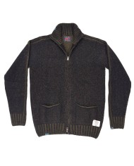 giubbino bomber navy/militare da uomo LAVORATO A MAGLIA | BOB