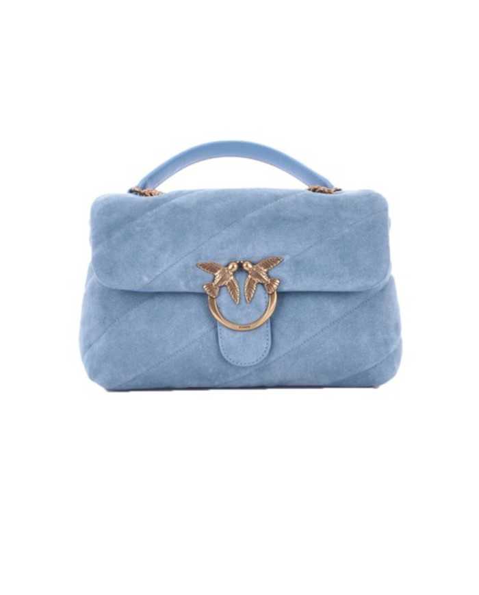 borsa azzurro cielo da donna con fibbia LOVE BIRDS CUT | PINKO