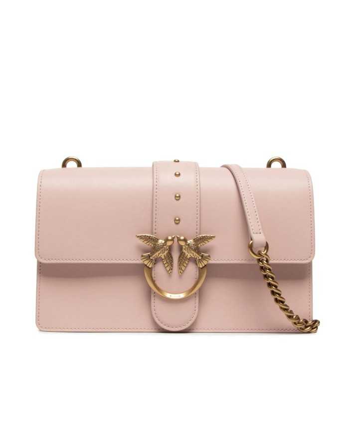 borsa cipria da donna con fibbia logata e bacello borchiato | PINKO