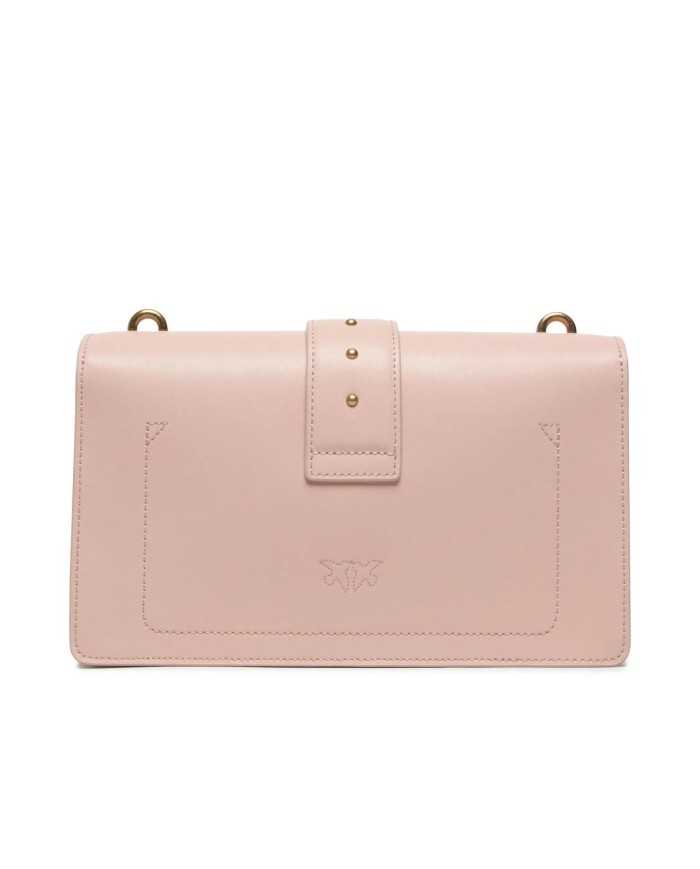 borsa cipria da donna con fibbia logata e bacello borchiato | PINKO