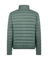 piumino a collo alto time green da uomo impermeabile | SAVE THE DUCK piumino a collo alto time green da uomo impermeabile | SAVE THE DUCK