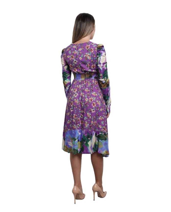 abito botic/purple da donna con fantasia floreale | MAR DE MARGARITAS abito botic/purple da donna con fantasia floreale | MAR DE MARGARITAS