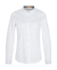 camicia donna bianca/primrose con fantasia tartan interna | BARBOUR camicia donna bianca/primrose con fantasia tartan interna | BARBOUR