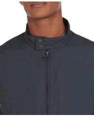 Bomber uomo navy con nervature su orlo e fodera buggy | BARBOUR Bomber uomo navy con nervature su orlo e fodera buggy | BARBOUR