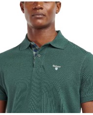 Polo uomo green gables con logo e scudetto cucito su petto | BARBOUR Polo uomo green gables con logo e scudetto cucito su petto | BARBOUR