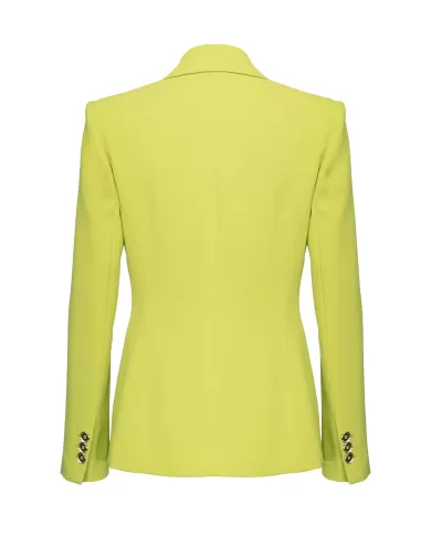 Giacca donna verde stile blazer in crêpe stretch| PINKO Giacca donna verde stile blazer in crêpe stretch| PINKO