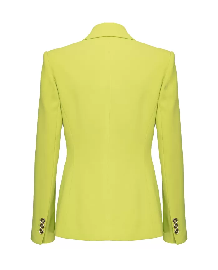 Giacca donna verde stile blazer in crêpe stretch| PINKO Giacca donna verde stile blazer in crêpe stretch| PINKO