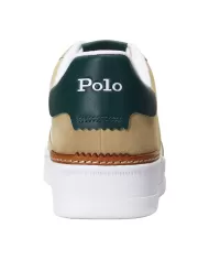 Sneakers uomo white/bone/forest con parti scamosciate | RALPH LAUREN