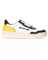 Sneakers uomo bianche/navy/gialle con loghi | RALPH LAUREN Sneakers uomo bianche/navy/gialle con loghi | RALPH LAUREN