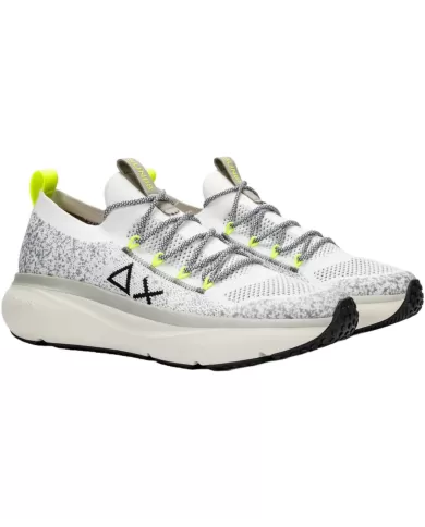 Sneakers ergonomica uomo bianche con cuciture termosaldate | SUN68