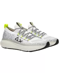 Sneakers ergonomica uomo bianche con cuciture termosaldate | SUN68 Sneakers ergonomica uomo bianche con cuciture termosaldate | SUN68