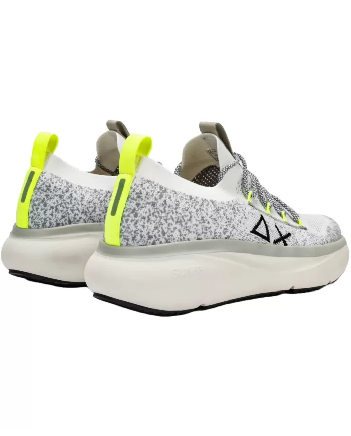 Sneakers ergonomica uomo bianche con cuciture termosaldate | SUN68 Sneakers ergonomica uomo bianche con cuciture termosaldate | SUN68