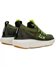 Sneakers ergonomica uomo militare con cuciture termosaldate | SUN68 Sneakers ergonomica uomo militare con cuciture termosaldate | SUN68