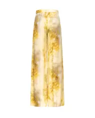 Pantalone donna multi giallo/verde a palazzo a gamba dritta | PINKO Pantalone donna multi giallo/verde a palazzo a gamba dritta | PINKO