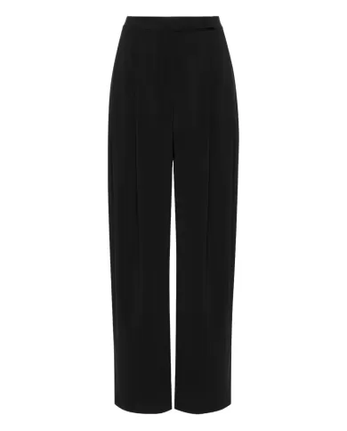 Pantalone a palazzo donna nero con pinces frontali | PINKO Pantalone a palazzo donna nero con pinces frontali | PINKO