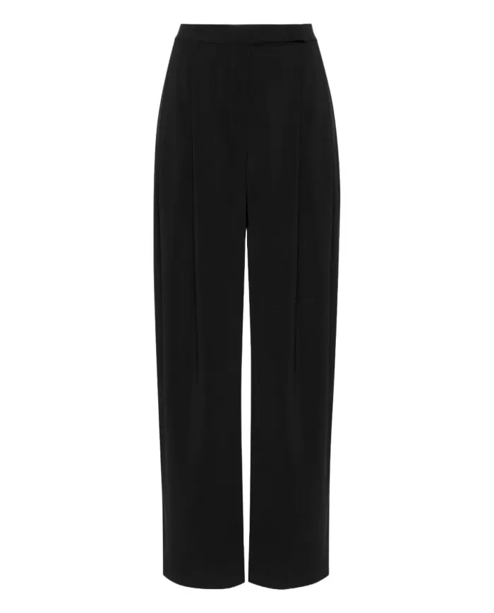 Pantalone a palazzo donna nero con pinces frontali | PINKO Pantalone a palazzo donna nero con pinces frontali | PINKO