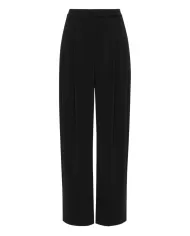 Pantalone a palazzo donna nero con pinces frontali | PINKO Pantalone a palazzo donna nero con pinces frontali | PINKO