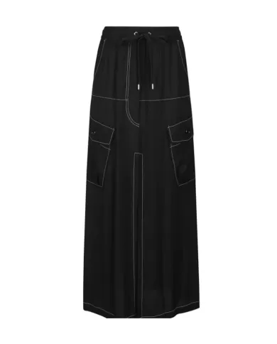 Gonna cargo donna nero limousine con lungo spacco anteriore | PINKO Gonna cargo donna nero limousine con lungo spacco anteriore | PINKO