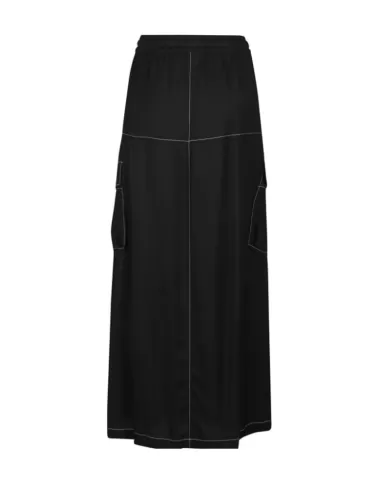Gonna cargo donna nero limousine con lungo spacco anteriore | PINKO Gonna cargo donna nero limousine con lungo spacco anteriore | PINKO