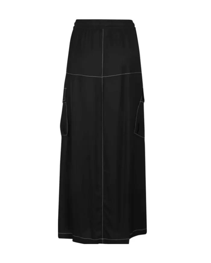 Gonna cargo donna nero limousine con lungo spacco anteriore | PINKO Gonna cargo donna nero limousine con lungo spacco anteriore | PINKO