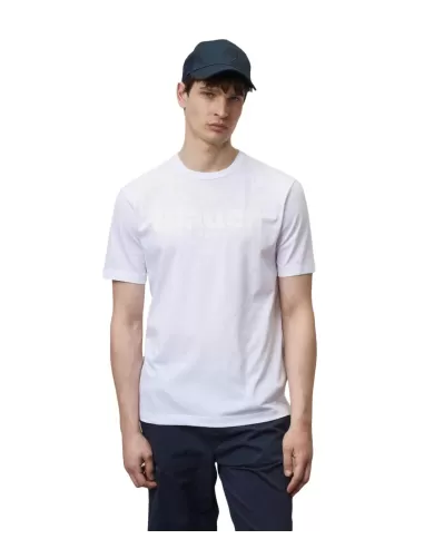 T-shirt Uomo bianco ottico in jersey con logo stampato avanti | BLAUER T-shirt Uomo bianco ottico in jersey con logo stampato avanti | BLAUER