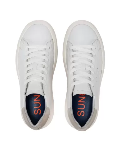 Sneakers uomo classiche bianche in pelle | SUN68