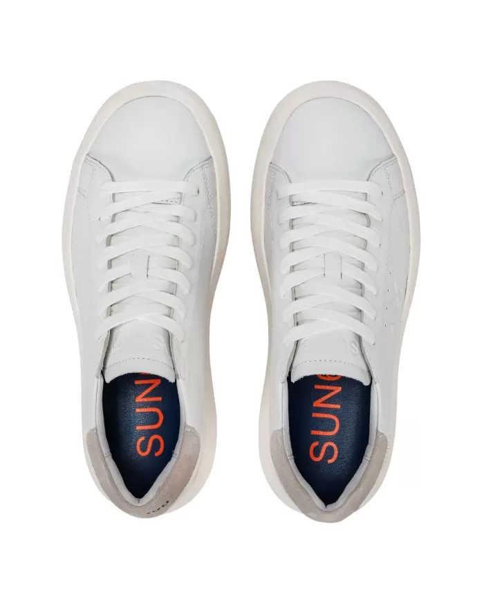 Sneakers uomo classiche bianche in pelle | SUN68 Sneakers uomo classiche bianche in pelle | SUN68