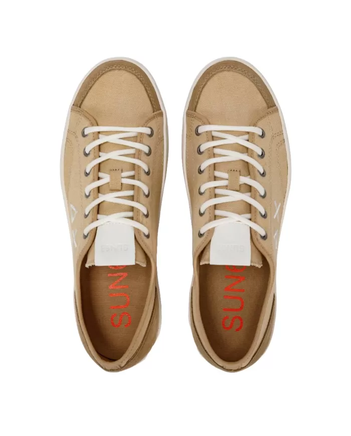 Sneakers Uomo beige stile skater in misto pelle | SUN68 Sneakers Uomo beige stile skater in misto pelle | SUN68