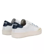 Sneakers uomo stile skater in pelle bianca e blue navy | SUN68 Sneakers uomo stile skater in pelle bianca e blue navy | SUN68