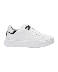Sneakers donna in pelle bianca con logo laterale | SUN68 Sneakers donna in pelle bianca con logo laterale | SUN68