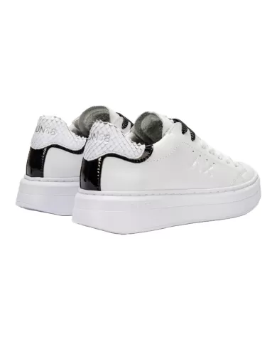 Sneakers donna in pelle bianca con logo laterale | SUN68 Sneakers donna in pelle bianca con logo laterale | SUN68