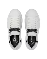 Sneakers donna in pelle bianca con logo laterale | SUN68 Sneakers donna in pelle bianca con logo laterale | SUN68