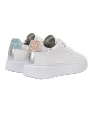 Sneakers donna in pelle bianca e argento | SUN68 Sneakers donna in pelle bianca e argento | SUN68