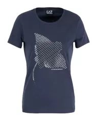 T-Shirt donna navy blue con stampa frontale | EA7 T-Shirt donna navy blue con stampa frontale | EA7