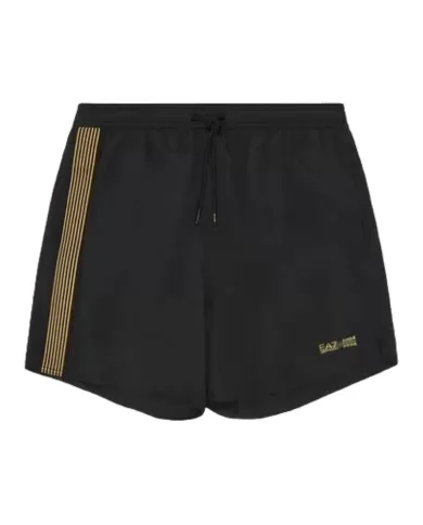 Boxer uomo nero con coulisse in vita e patch con logo | EA7 Boxer uomo nero con coulisse in vita e patch con logo | EA7