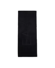 Telo mare uomo nero 100% cotone con logo | EA7
