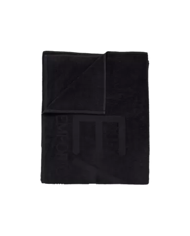 Telo mare uomo nero 100% cotone con logo | EA7