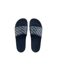 Ciabatte uomo navy/white in pvc antiscivolo con Logo all-over | EA7