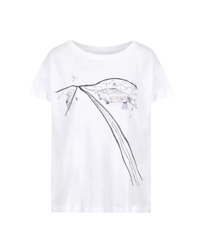 T-Shirt donna bianca con stampa fronte/retro | ARMANI EXCHANGE T-Shirt donna bianca con stampa fronte/retro | ARMANI EXCHANGE
