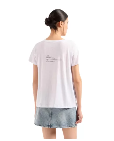 T-Shirt donna bianca con stampa fronte/retro | ARMANI EXCHANGE T-Shirt donna bianca con stampa fronte/retro | ARMANI EXCHANGE